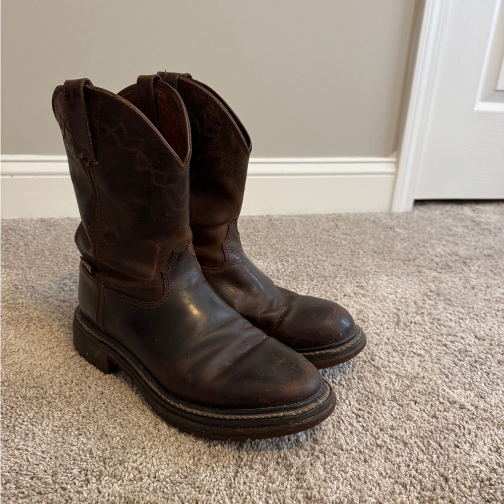 Men's Brown “Rocky” Leather Boots